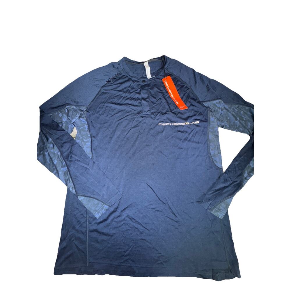 NWT Deckers X Lab Long Sleeve Shirt 1/4 Button Down Xperience Flow Sz XL Q23